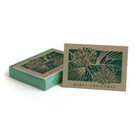 Canopy Street Laser Cut Pine Cone Christmas Cards - 10 Winter Holiday. Fixed Price $31.66.