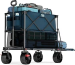 Timber Ridge 400L Large Capacity Folding Double Decker Wagon With Brakes, 54" Ex. Fixed Price $301.69.