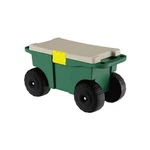 Garden Cart Utility Wagon Rolling Storage Bin With Bench Seat And Interior. Fixed Price $56.69.