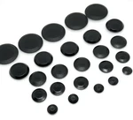Black Flush Mount Hole Plugs, 25-PACK Assorted Sizes (1/4", 3/8", 1/2", 3/4",.... Fixed Price $18.42.