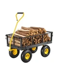 Vevor 500 Lbs Steel Garden Cart, Heavy New Lb-black+yellow,. Fixed Price $166.67.