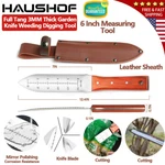 Haushof Hori Garden Knife 7" Blade Weeding Digging Tool Full Tang W/ Sheath. Fixed Price $19.99.