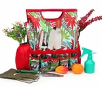 9-PIECE Tools Set With Gloves Colorful Tote Gardening Hand Kit. Fixed Price $22.95.