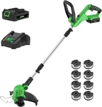 Weed Wacker Cordless, 12 Inch String Trimmer With Battery & Charger, Light New. Fixed Price $90.00.