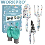Workpro Aluminum Hand Garden Tool Set 4PC Trowel Rake Pruner Gloves W/box. Fixed Price $25.99.
