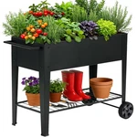 Grow Vegetables Year Round - 31.5 Raised Garden Bed With Wheels. Fixed Price $114.99.