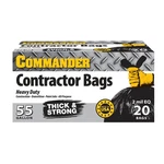 Commander 55 Gallon 2 Mil (eq) Heavy Duty Contractor Bags With Flap Ties - 36" X. Fixed Price $30.71.