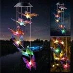 Jobosi Colorful Butterfly Solar Wind Chime Lights Outdoor Garden Decor Mother's. Fixed Price $36.97.