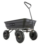Gorilla Carts GOR4PS 600-LB. Poly Garden Dump With 10" Tires, 36-IN X 20-IN. Fixed Price $125.95.