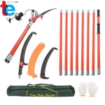 30' Trimmer Tree Branch Garden Tools Loppers Pole Saws 9 Handles Orange-red. Fixed Price $60.85.