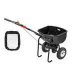 Walk Behind Spreader, 60LBS Capacity, Push With Hopper Grate, 0-9.8 Ft. Fixed Price $113.56.
