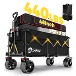 Sekey 48''L Collapsible Foldable Extended Wagon With 440LBS Weight Capacity. Fixed Price $135.50.