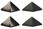 Shungite World Pyramid Set 4 Pcs Many Sizes ( + Unpolished ). Fixed Price $99.99.