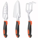 Mecheer 3 Pack Garden Tools Shovel Trowel Rake. Fixed Price $28.99.