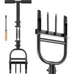 Hermsche Lawn Aerator Coring Tool, Long Handle, Black - 2 Spikes + Cores. Fixed Price $20.49.