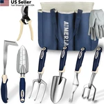 Aimerla Gardening Tools Set Of 9 Heavy Duty With Non-slip Blue. Fixed Price $62.16.