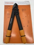 Fiskars 15" Power Gear Loppers, Sharp Steel Blade For Thick Branches New. Fixed Price $29.98.