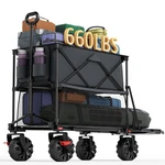 Portal Collapsible Large Double Decker Wagon With Brakes, 660LB Foldable Heav.... Fixed Price $186.73.