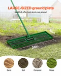 36"X10" Lawn Leveling Rake Heavy Duty Yard Leveler W/ 78" Steel Handle. Fixed Price $72.99.