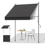 Homedemo Manual Retractable Awning, 98" X 118" Side Bar 47-59.... Fixed Price $228.22.
