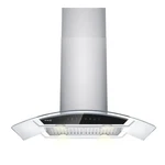 Vikio 29.3" 900 Cfm Ducted Island Mount Range Hood Stainless Steel Glass Panel. Fixed Price $499.99.