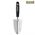 Husky 6.2 In. Double Grip Injection Handle Stainless Steel Garden Trowel, Black. Fixed Price $8.49.