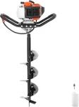 Post Hole Digger, 43CC 1250W Auger Gas Powered Earth Wi. Fixed Price $216.99.