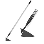 Yeelor Warren Hoe, Carbon Steel Triangle Garden With Stainless Black. Fixed Price $35.94.