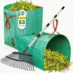 Greatbuddy Leaf Rake & Pack 53 Gallon Bags Combo 25 Tines 72" Handle Us. Fixed Price $38.99.