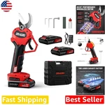 Elite Cordless Pruning Shears 30MM Cut, 2X 2AH Batteries, Ergonomic Design. Fixed Price $125.99.