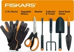 Fiskars Vegetable Garden Tool Set With Shears, Seed Sower, Trowel, Cul. Fixed Price $80.67.