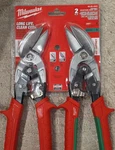 Milwaukee 48-22-4553 Offset Aviation Snip Left/right Steel Blade 2PC. Fixed Price $31.99.