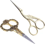 Bihrtc Gold Vintage Plum Blossom Scissors And Classic Crane 4.5INCH,. Fixed Price $17.58.