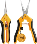 2 Pack Pruning Shears, 6.5 Gardening Scissors With Sharp Stainless Steel Blades. Fixed Price $10.45.