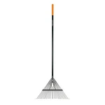 Fiskars Garden 62 Inch, Metal Tine Leaf Rake, Fiberglass Handle Black. Fixed Price $21.97.