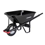 6 Cu. Ft. Steel Wheelbarrow With 8 In. Flat-free Tires. Fixed Price $157.51.