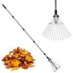 Peakclouds Adjustable Metal-leaf Rake With Telescopic Handle Lawn & Garden .... Fixed Price $29.08.