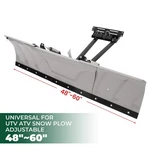 Adjustable Snow Plow Blade Steel 48"- 60" Width Universal For Utv Atv W/hardware. Fixed Price $299.59.