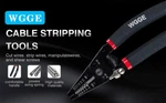 Wgge WG-013 Wire Stripper And Cutter 7'' ,cuts, Strips Loops 10-20 Awg. Fixed Price $8.99.