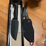 Ka-bar 02-1278 Heavy-duty Warthog Black 1085 Carbon Steel Fixed Knife W/ Sheath. Fixed Price $99.99.
