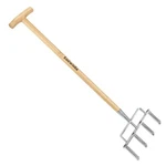 Eadwiella Manual Lawn Coring Aerator 4CORE Handheld Tool Wood Handle 39. Fixed Price $24.95.