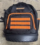 Auropeak 2-IN-1 Rolling Tool Backpack, Heavy Duty, 47 Pockets, 1680 D, W/ Wheels. Fixed Price $89.99.