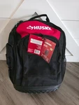 New Husky 16 In. Tool Backpack Heavy Duty Rubber Bottom Storage Bag H-68003. Fixed Price $38.99.