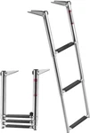 Vevor Boat Ladder 3-STEP Stainless Steel Telescoping Folding Pontoon Swim. Fixed Price $52.00.