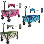 Haushof Heavy Duty Collapsible Wagon Foldable Utility Pink/green/blue. Fixed Price $139.99.