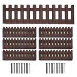 Buyall Landscape Edging Border 17-INCH 24 Pack Brown Plastic Garden Fence. Fixed Price $23.18.