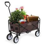 Yssoa Rolling Collapsible Garden Cart - Brown. Fixed Price $80.92.