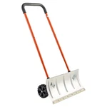 Vevor Winter Snow Pusher Shovel Wheels 24" Durable Metal Plow For Driveway. Fixed Price $55.99.