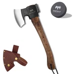 14.4" Hatchet, Camping Hand Forged Axe With Sheath, Bushcraft Wi.... Fixed Price $50.58.