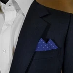 New 2 Point 100% Cotton Pre-folded Pocket Square Handkerchief Insert. Fixed Price $9.50.